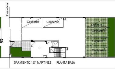 Piso de 4 ambientes en el Centro de Martínez, con parrilla propia, cochera y baulera, bajas expensas