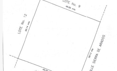VENTA DE TERRENO DE 2447 M2 LOS ARADOS