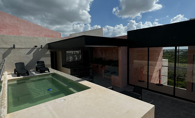 PENTHOUSE EN RENTA EN SANTA GERTRUDIS COPO, NORTE DE MÉRIDA