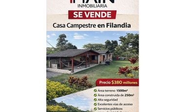 CASA CAMPESTRE CON CULTIVO EN QUIMBAYA