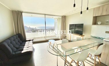 Jardin Del Mar, Reñaca, Viña del Mar. Departamento amoblado con vista al mar