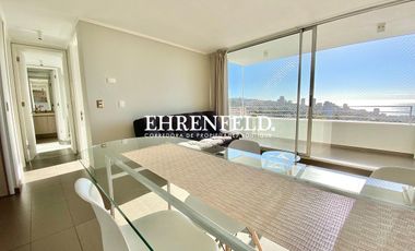 Jardin Del Mar, Reñaca, Viña del Mar. Departamento amoblado con vista al mar