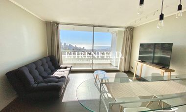 Jardin Del Mar, Reñaca, Viña del Mar. Departamento amoblado con vista al mar