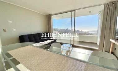 Jardin Del Mar, Reñaca, Viña del Mar. Departamento amoblado con vista al mar