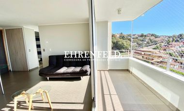 Jardin Del Mar, Reñaca, Viña del Mar. Departamento amoblado con vista al mar
