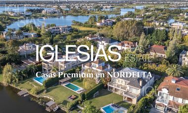 Casa en venta y alquiler, vista al lago en Los Castores, Nordelta