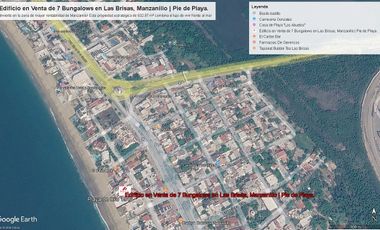 Edificio en Venta de 7 Bungalows en Las Brisas, Manzanillo | Pie de Playa.