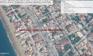 Edificio en Venta de 7 Bungalows en Las Brisas, Manzanillo | Pie de Playa.