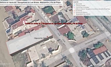 Edificio en Venta de 7 Bungalows en Las Brisas, Manzanillo | Pie de Playa.