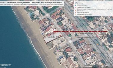Edificio en Venta de 7 Bungalows en Las Brisas, Manzanillo | Pie de Playa.