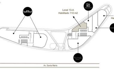 Local Comercial en Arriendo en Av. Santa María / Av. Américo Vespucio Norte