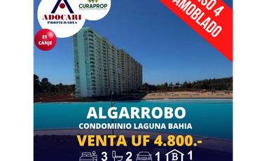 ALGARROBO - CONDOMINIO LAGUNA BAHIA - 3D 2B 1E 1B