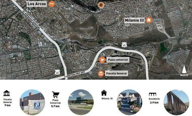 Terreno uso comercial Milenio III, Querétaro.