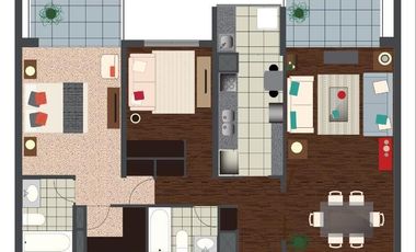 Departamento en Arriendo en 2 ESTACIONAMIENTOS/ San José de la Sierra / Av Las Condes