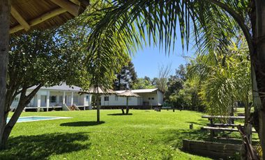 5.000 m2 sobre Rio Lujan. Zonificación E, apto múltiples usos. Venta o alquiler anual o temporal.