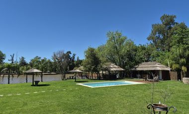 5.000 m2 sobre Rio Lujan. Zonificación E, apto múltiples usos. Venta o alquiler anual o temporal.
