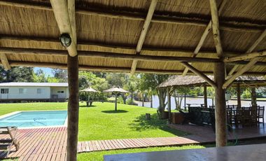 5.000 m2 sobre Rio Lujan. Zonificación E, apto múltiples usos. Venta o alquiler anual o temporal.