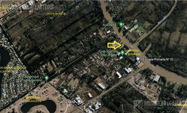 5.000 m2 sobre Rio Lujan. Zonificación E, apto múltiples usos. Venta o alquiler anual o temporal.