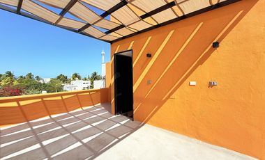 Villa(Brisa Coral) Amueblada con Piscina y Roof en Venta en Chelem