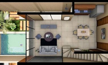 Villa(Brisa Coral) Amueblada con Piscina y Roof en Venta en Chelem