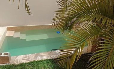 Villa(Brisa Coral) Amueblada con Piscina y Roof en Venta en Chelem