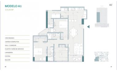 APARTAMENTO PH COUNTRY CLUB TORRE 700 Y 800