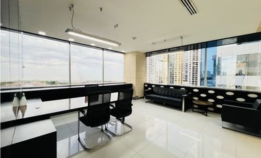 ALQUILO OFICINA EN PUNTA PACIFICA, TORRES LAS AMERICAS, 210M2.
