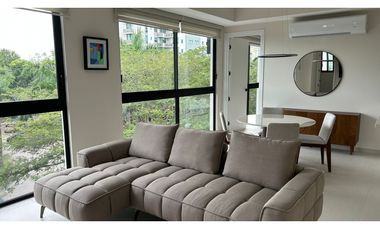 ALQUILO APARTAMENTO EN SANTA MARIA, AMOBLADO, 1 RECAMARAS, 90M2.