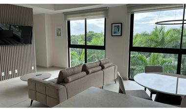 ALQUILO APARTAMENTO EN SANTA MARIA, AMOBLADO, 1 RECAMARAS, 90M2.