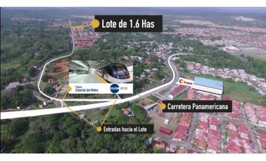 Terreno comercial en venta a 2 minutos de estación del metro