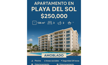 Se Vende Apartamento en Playa del Sol – $250,000.00