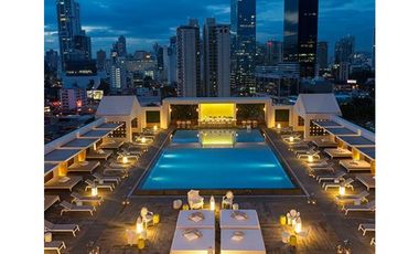 ALQUILO APARTAMENTO EN AVE BALBOA, AMOBLADO, 1 RECAMARA, VISTA AL MAR.