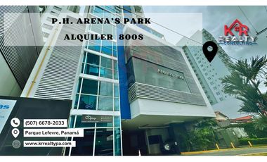 VENTA  O ALQUILER EN PH ARENA’S PARK, 2 RECMARAS, 800$ canon.