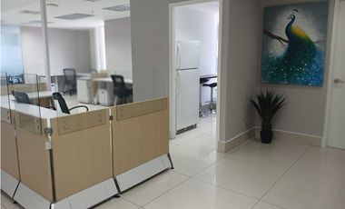 ALQUILO OFICINA EN AVE, BALBOA, 200M2, AMOBLADA, VISTA PANORAMICA.
