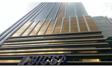 ALQUILO OFICINA EN AVE, BALBOA, 200M2, AMOBLADA, VISTA PANORAMICA.