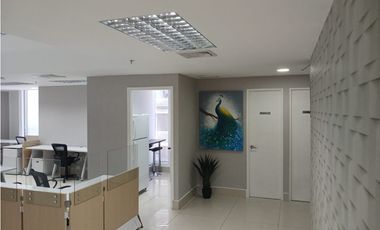 ALQUILO OFICINA EN AVE, BALBOA, 200M2, AMOBLADA, VISTA PANORAMICA.