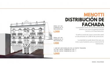VENTA DE EDIFICO EN CASCO ANTIGUO 2460m2 POTENCIAL 3.3MM