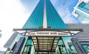 ALQUILER OFICINA AMOBLADA 154mt2 TORRE CREDICORP BANK CALLE 50 PT