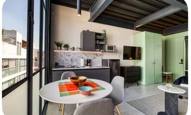 Increíble estudio en la Roma en Renta