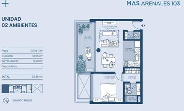 2 AMBIENTES AL FRENTE EN POZO EN EL CENTRO DE AVELLANEDA