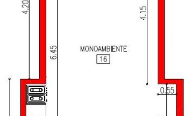 Venta - Departamento monoambiente Edificio Entanyq - Loteo Nueva Vista - Centenario