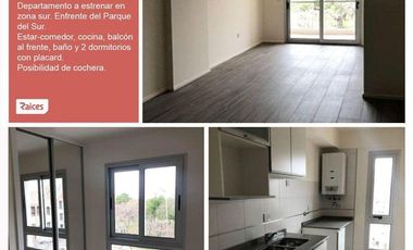 Departamento en venta de 2 dormitorios enfrente del Parque del Sur