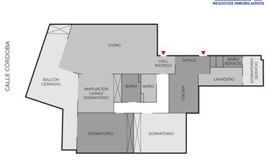 Departamento 3 dormitorios en el Paseo del Siglo