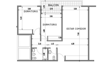 Amplio departamento de 3 ambientes con balcón - Financiación y cochera opcional- En Venta