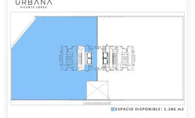 Alquiler de oficina de 1280 m2 en Olivos
