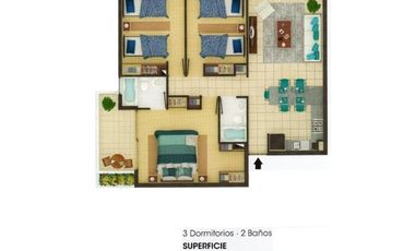 Departamento en Arriendo en Av. Sta. Teresa de Los Andes 1660
