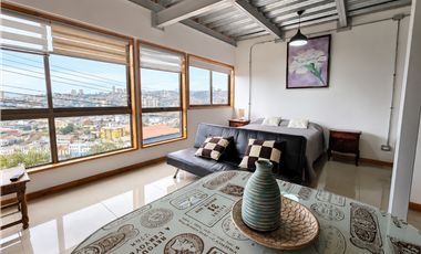 Arriendo loft amoblado a pocas cuadras de Avda. Francia, Cerro Monjas