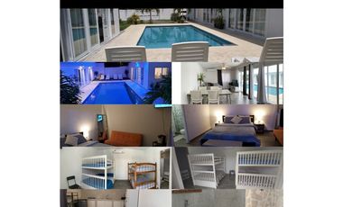 Se alquila por noches casa de playa con piscina en coronado