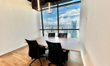 Se alquila oficina amoblada en Calle 50, Obarrio, Panama