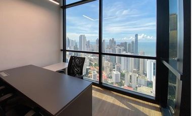 Se alquila oficina amoblada en Calle 50, Obarrio, Panama